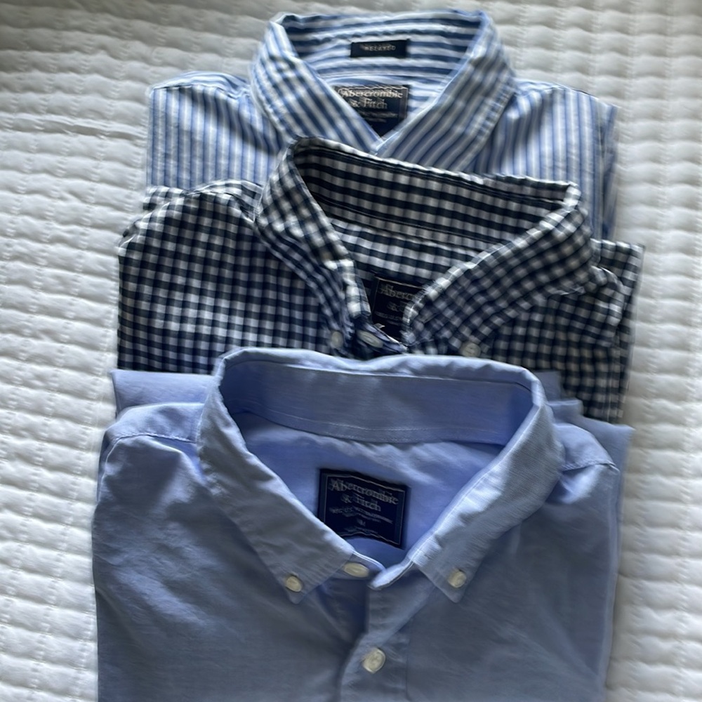Set of 3 Abercrombie button ups M